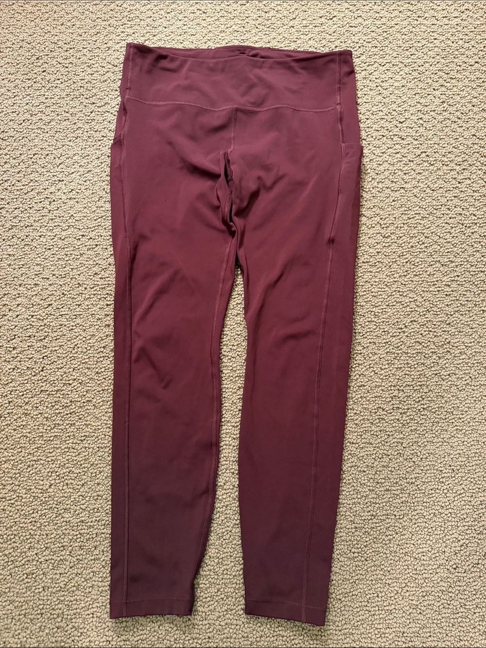 Athleta Burgundy High-Rise Performance Leggings